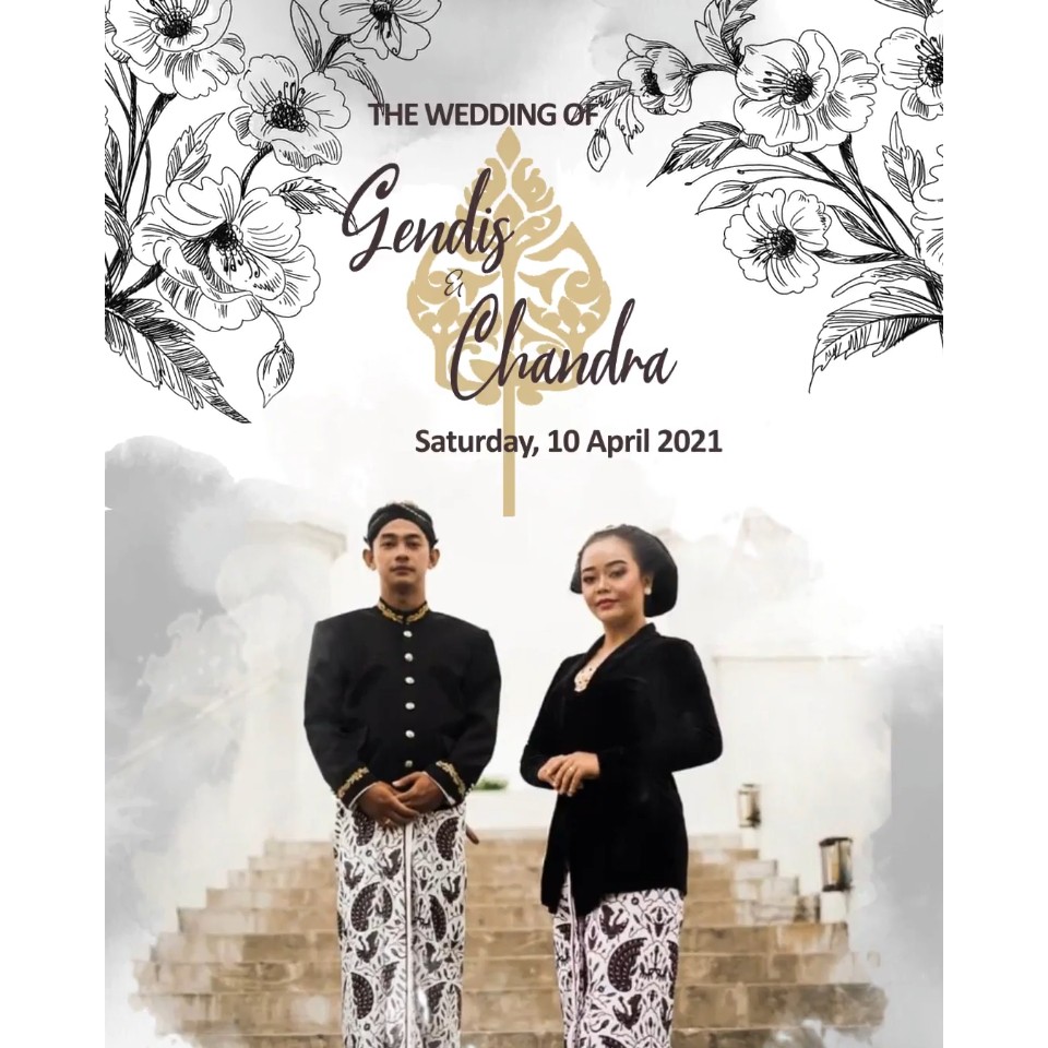 Undangan Digital Video Pernikahan Adat Jawa Modern Elegant Terlaris