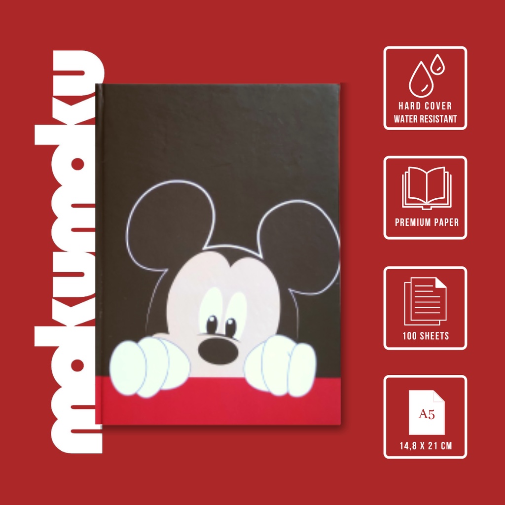

NOTEBOOK / BUKU TULIS HARDCOVER - MICKEY MOUSE & FRIENDS -
