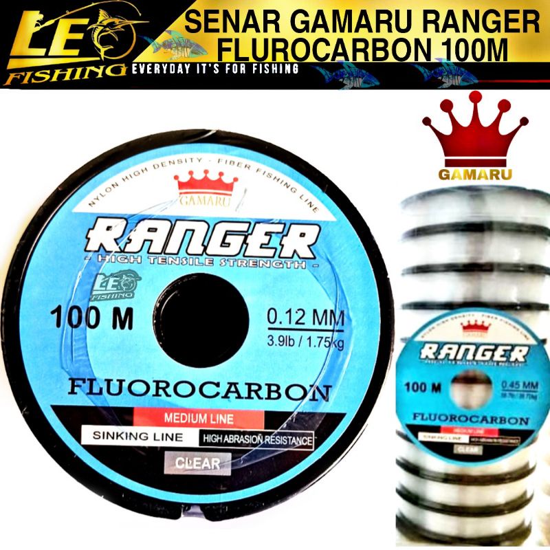 SENAR GAMARU RANGER 100M SENAR FLUROCARBON TERLARIS SUPERSOFT SINKING