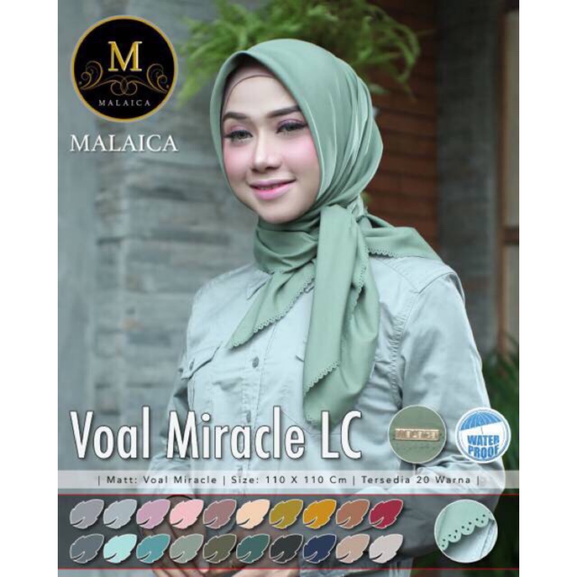 Hijab segi empat Malaica