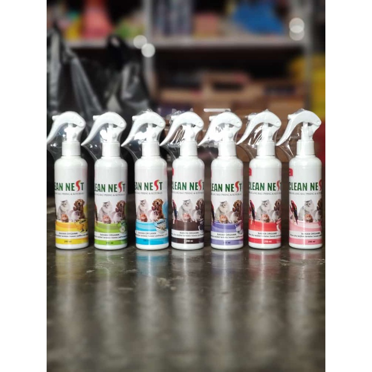 Clean Nest 250ml / Spray Penghilang Bau Kotoran Hewan