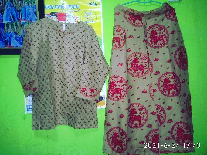 Setelan Kulot Batik Solo Set Batik Premium Katun Sragenan Kulot Batik Kantor Cantik Ori