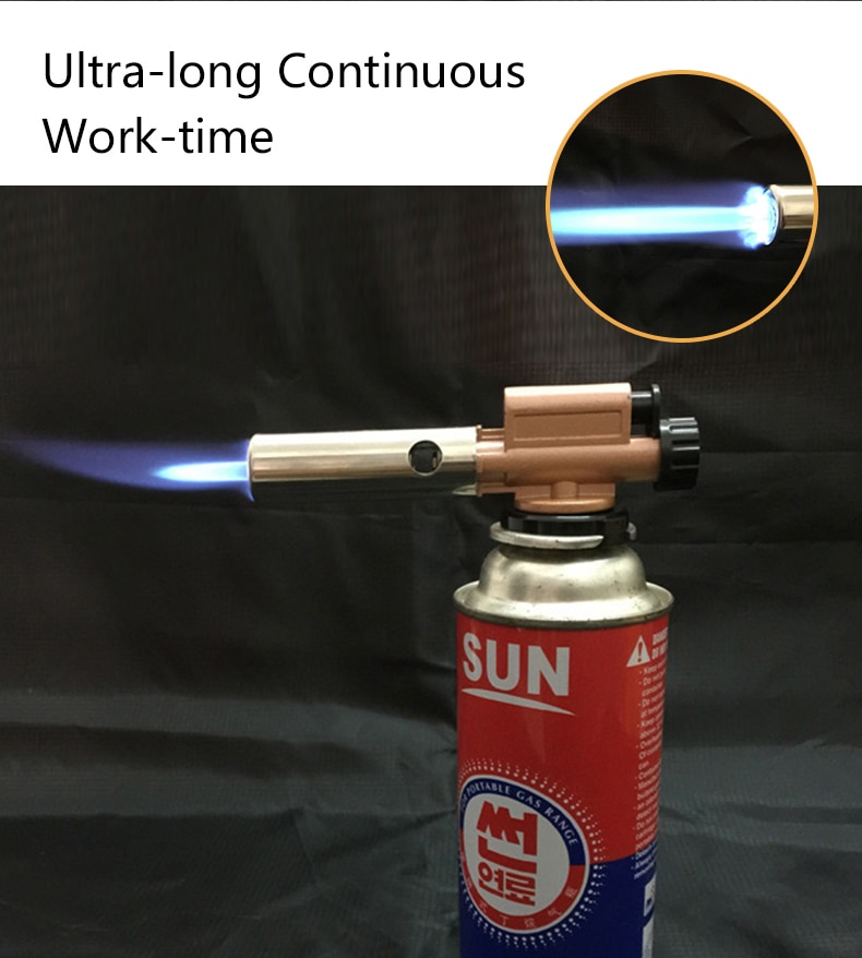 PRACMANU Kepala Gas Butane Jet Torch Flame Gun - TQ803 - GolD