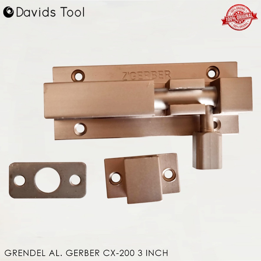 Grendel Pintu Jendela Aluminium Gerendel Alumunium Slot Pengunci Gerber CX-200