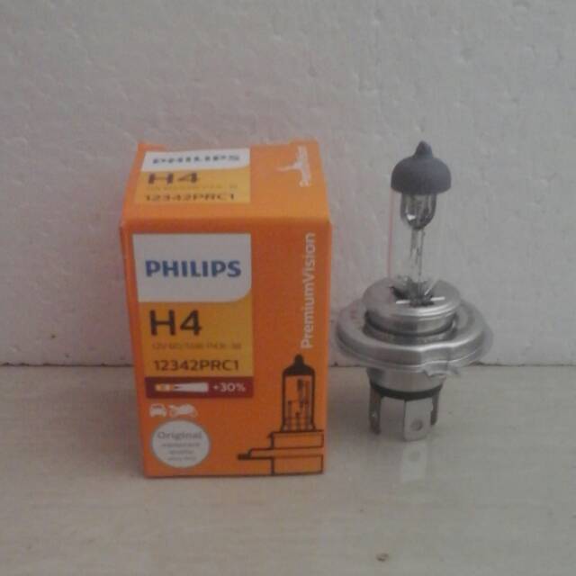 Lampu mobil Dop Halogen H4 Philips 12V 60/55Watt 100/90watt