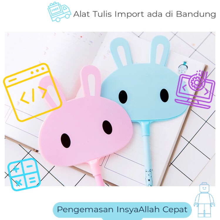 

( PULAU JAWA ONGKIR LEBIH MURAH ) PENA KIPAS BUNNY/ RABBIT
