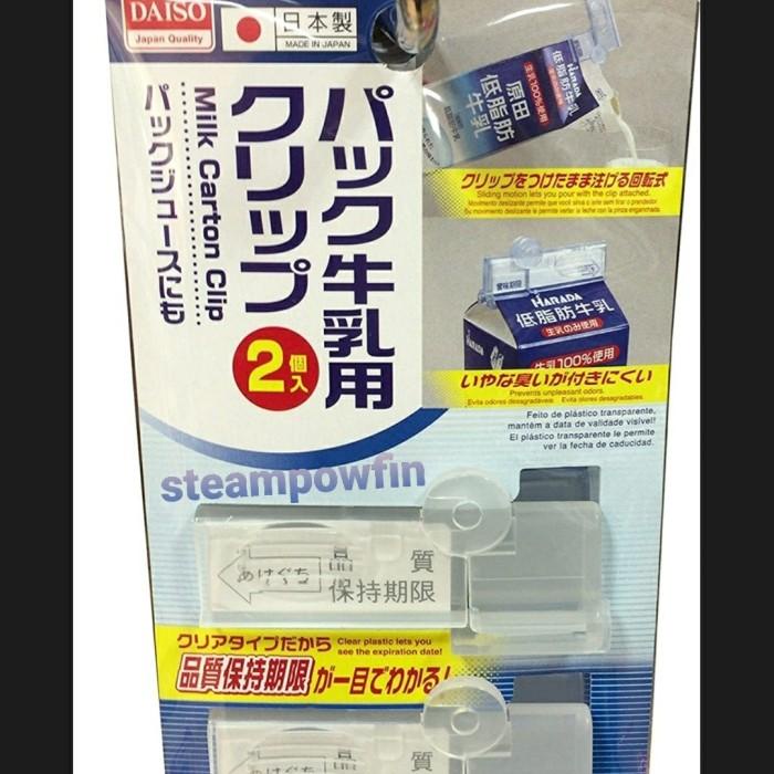 

Klip | Daiso Milk Carton Sealing Clip Isi 3 Pcs Klip Bungkusan Karton Susu