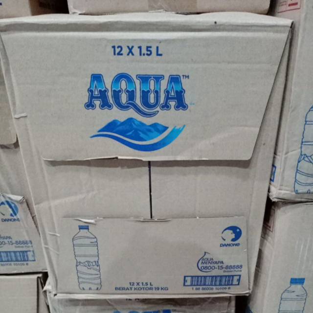 

Ay00! AQUA BOTOL 1500ML (1 KARTON ISI 12 BOTOL) / AQUA BOTOL 1,5 L / AQUA 1,5 LITER
