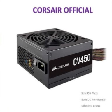 Corsair CV450 Power Supply 450 Watt 80 Plus Bronze Certified CV 450