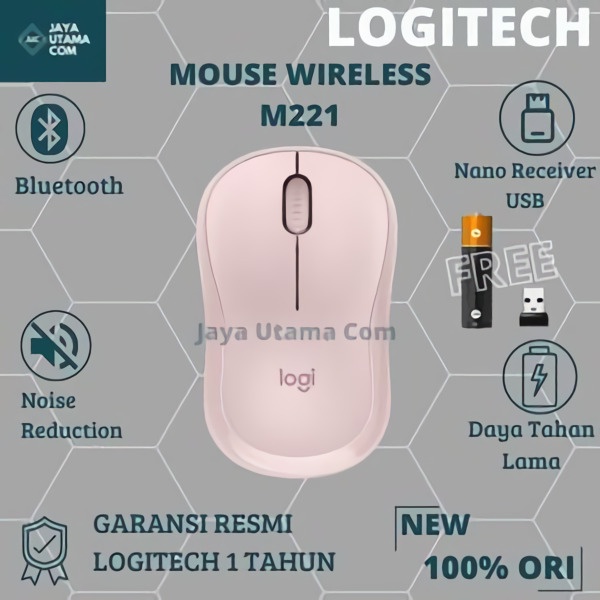 Mouse Wireless Logitech M221 Silent Original