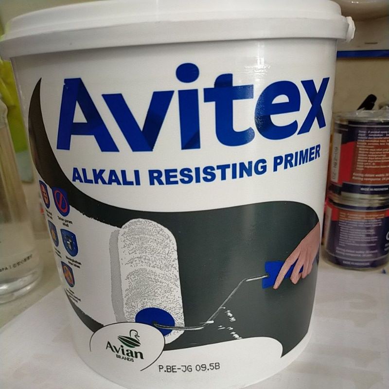 Avitex alkali resisting primer. cat dasar alkali. cat lapisan tembok luar