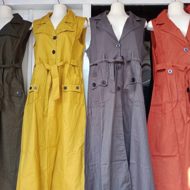 Long Cardi Tanpa Lengan