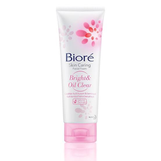 BIORE Skin Caring Facial Foam 100gr / Mild Smooth / Acne Care / Bright Oil Clear