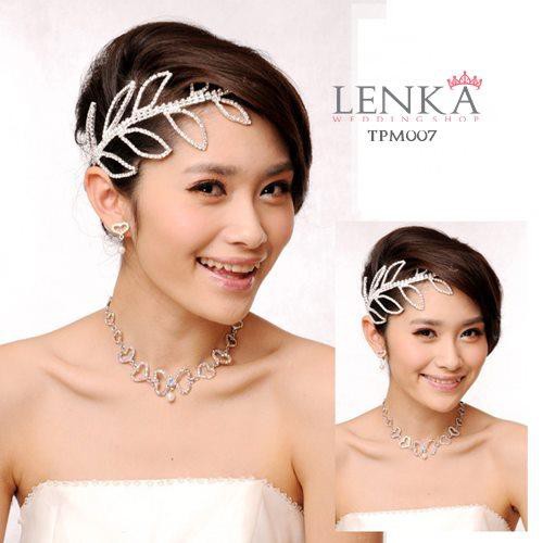 LENKA Aksesoris Sanggul Wedding Headpiece Bridesmaid Hiasan Rambut Modern TPM007