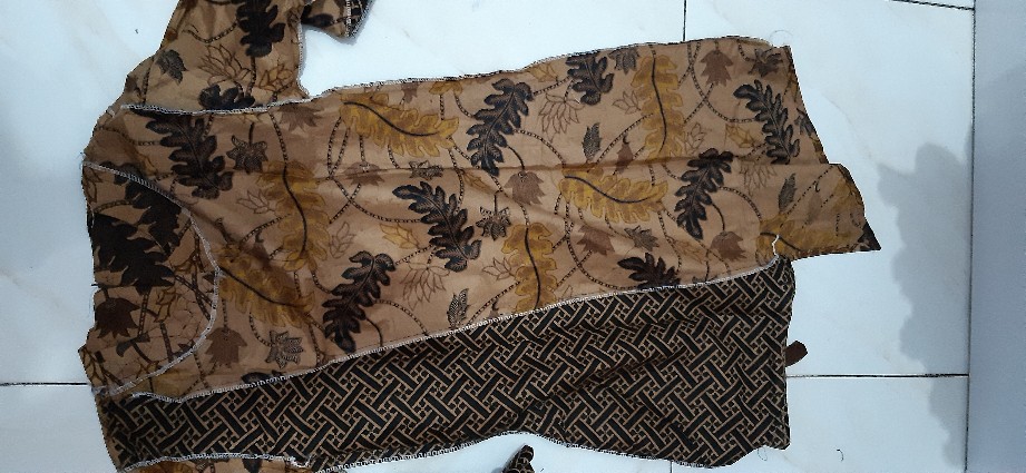 M-l-xl-xxl Batik Tunik Wanita Asj Sa Hrb026 Kenongo Pekalongan Sogan Tulis