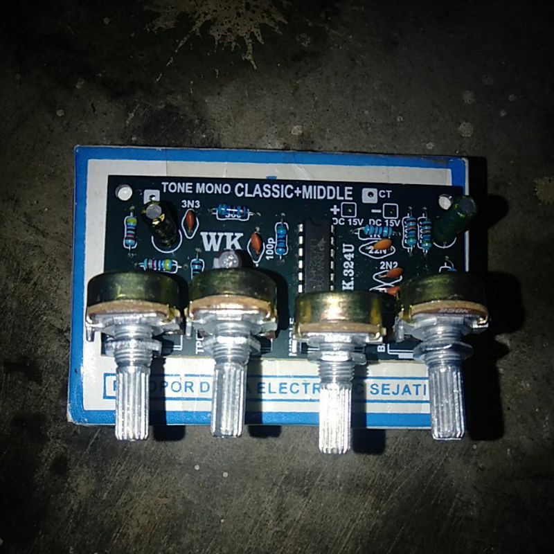 TONE CONTROL MONO MENGGUNAKAN IC LM324