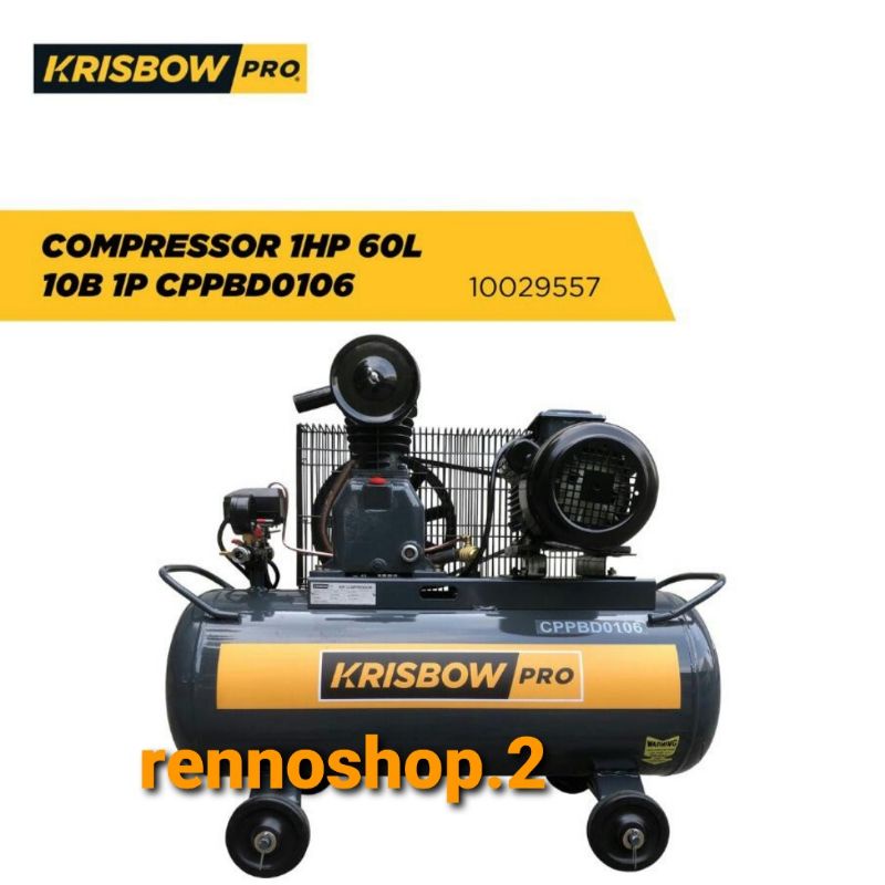 Krisbow Kompresor Angin 1hp 10 Bar Cppbd0106 Original