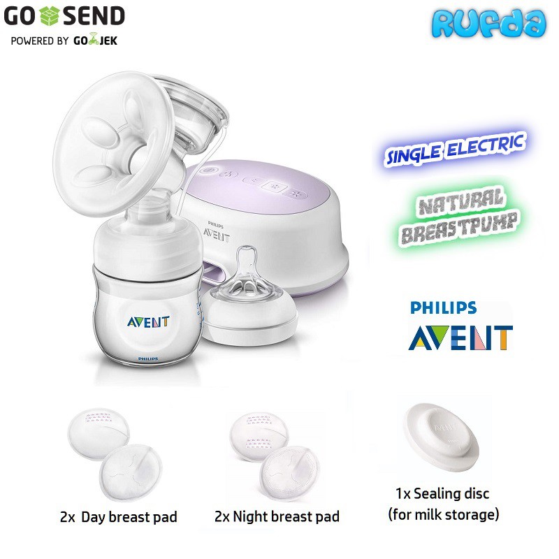 Avent Natural Single Electric Breastpump Breast Pump Pompa ASI