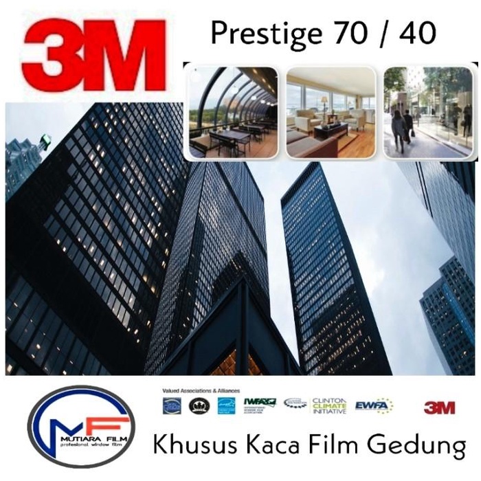 Stiker Kaca 3M Prestige Khusus Untuk Kaca Film Gedung / Rumah / Apartemen / Hotel