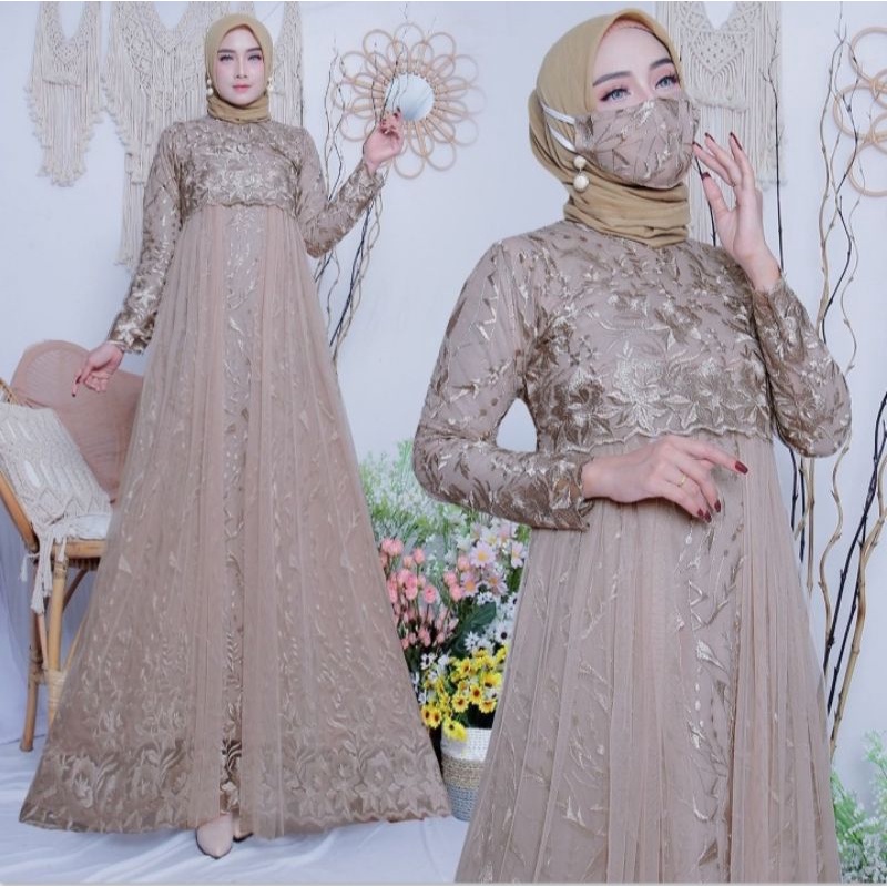 (REAL PICT).GAMIS ALEXA//GAMIS PESTA/GAMIS BROKAT/GAMIS MODERN//BAJU KEBAYA.