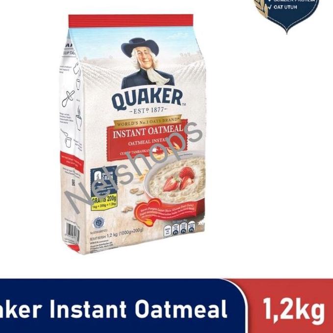 

Terbaik|LR31|Quaker Instant Oatmeal 1200 gr Merah 1.2 kg