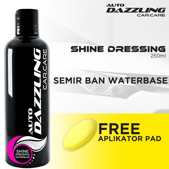 NATURAL SHINE DRESSING PENGKILAP & MENGEMBALIKAN WARNA TRIM PLASTIK SEMIR BAN MOBIL MOTOR PENGHITAM 