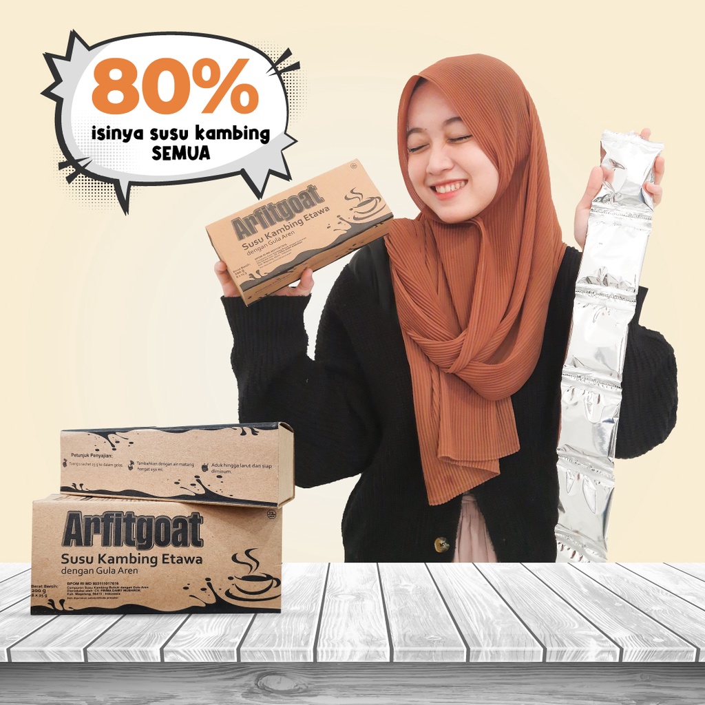 ARFITGOAT Susu Bubuk Kambing Etawa Gula Aren Original