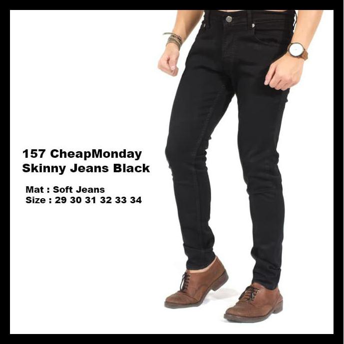 M3T2 Celana Jeans Pria | Celana Panjang Jeans Hitam | Celana Kerja Pria - Hitam, 29 T9Yi