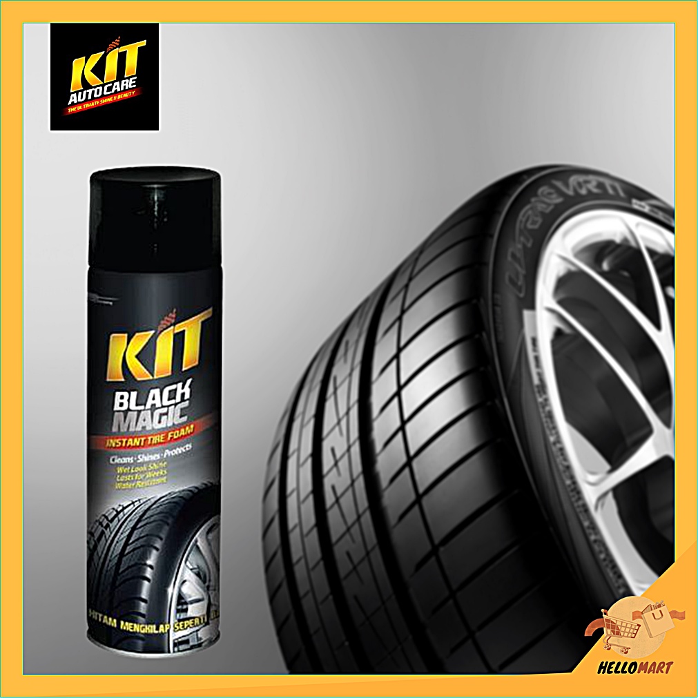 ORIGINAL Kit Black Magic Tire Gel 450 ml / Kit Semir Ban Mobil / HELLOMARTID