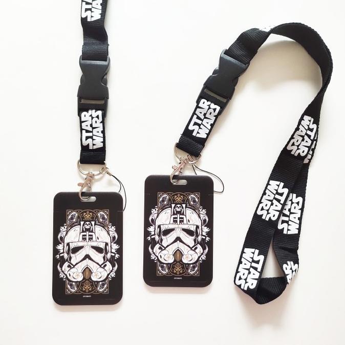 

Office & Stationery | Document Organizer | Id Card Holder Name Tag Lanyard / Kalung Kartu Star Wars Stormtrooper | Best Seller