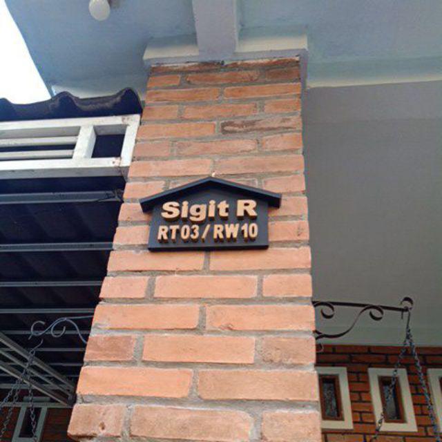 Nomor/nomer/hiasan/tanda/papan/logo Rumah/toko Timbul Kayu Mdf Dengan Tulisan/nama/alamat/pengenal