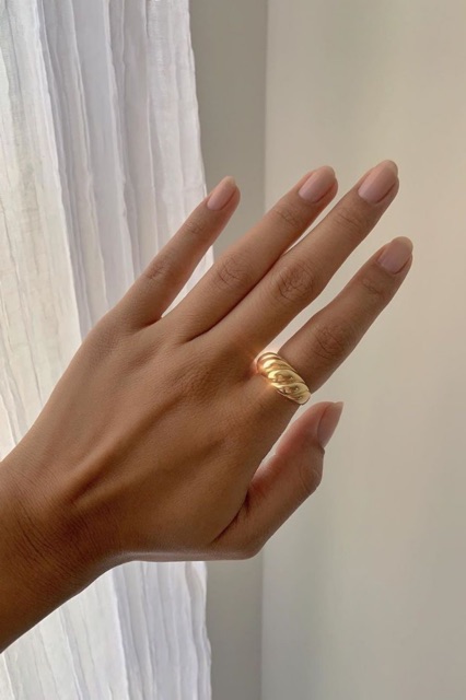 Ark.co - Croissant ring cincin fashion minimalis