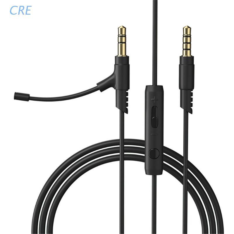 Cre Kabel Mikrofon Boom 1.2m Dengan Kondenser 3.5mm Untuk Headphone