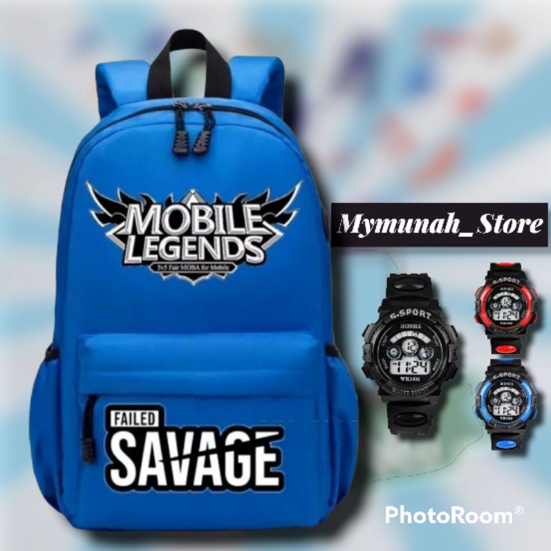 TAS RANSEL ANAK LAKI LAKI TK SD KARAKTER MOBILE LEGEND