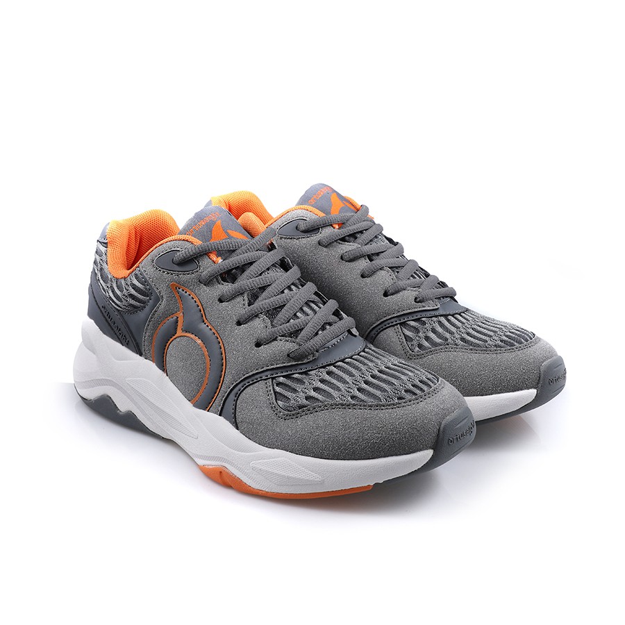 ortuseight sepatu  sneakers  alpha grey ortrange Shopee  