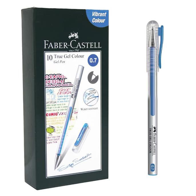 

DISKON HARGA Faber-Castell True Gel Pen -- Light Blue Ink 0.7 mm DR144