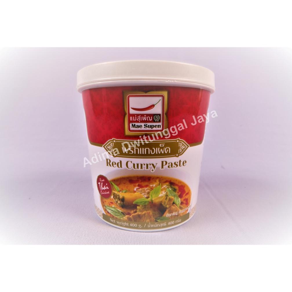 

Red Curry Paste (Tube) Mae Supen 400 gr/ Bumbu Kari Instant / Bumbu