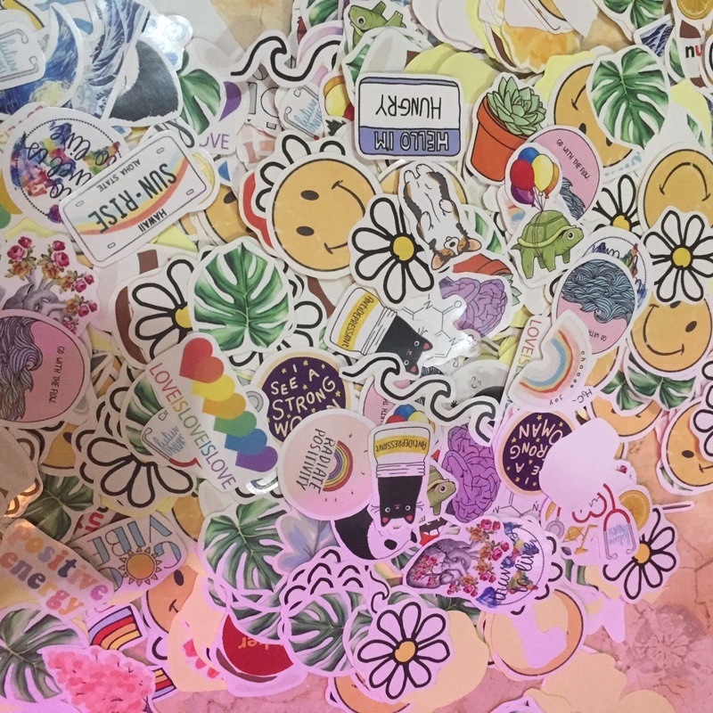 

RANDOM STICKER AESTHETIC TUMBLR BAHAN CROMO COCOK UNTUK GIFT (TIDAK ANTI AIR) STICKER.KITA
