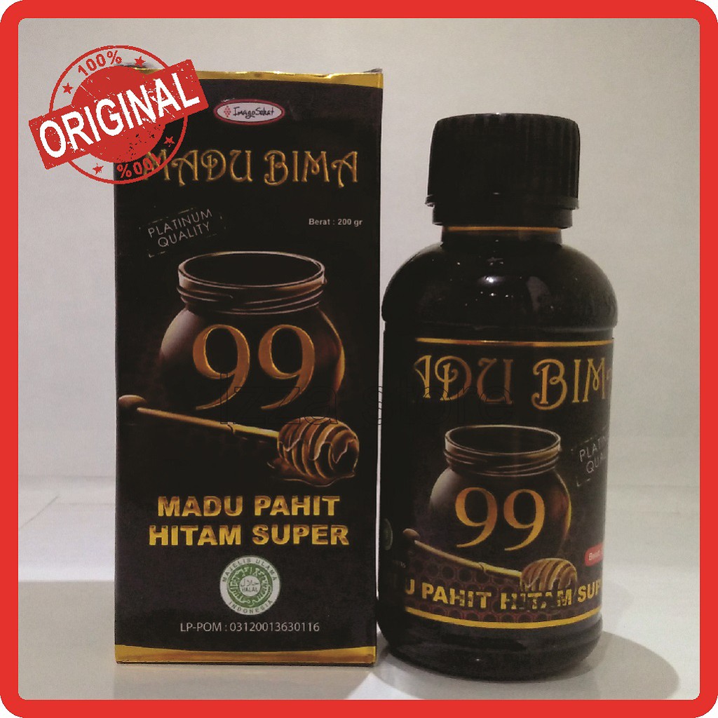 MADU BIMA 99 HITAM PAHIT Original Super Asli Meningkatkan Vitalitas Kesuburan Imunitas Stamina BPOM