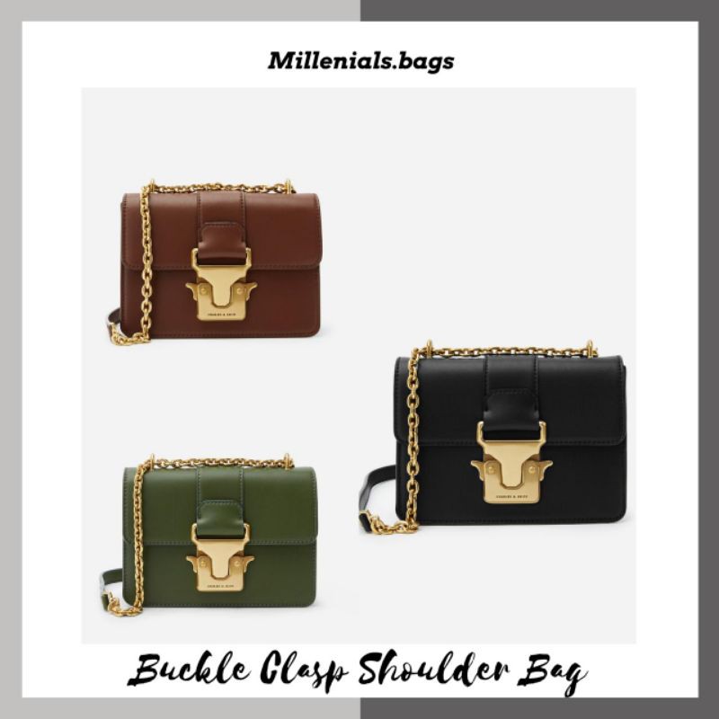 Cnk buckle clasp crossbody bag
