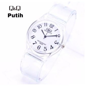 READY STOCK Jam Tangan Pria Wanita QnQ Q&amp;Q Jelly Rubber Transparan Karet Murah QQ001 Women Watch