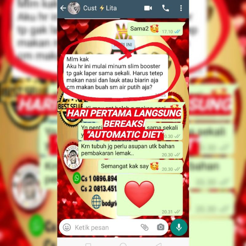 KURUS KILAT Slim Booster Strong Pelangsing Badan Obat Diet Herbal Ampuh Penurun Berat Badan