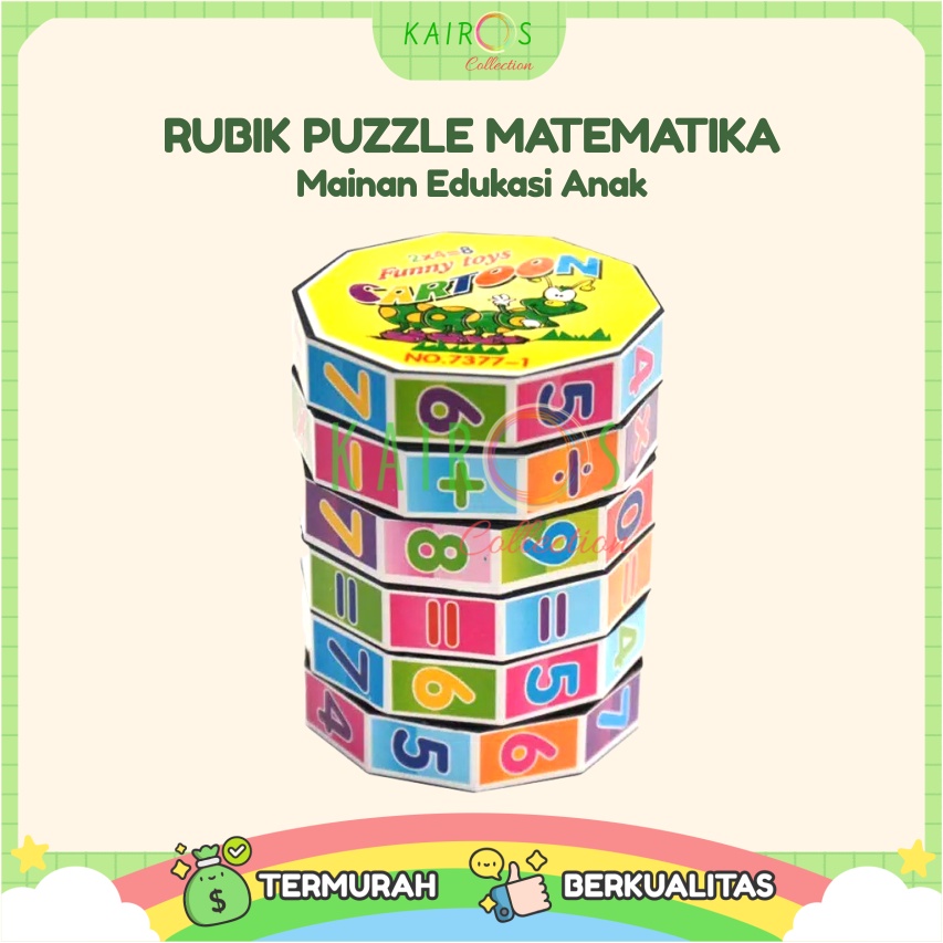 Puzzle Rubik Anak Belajar Berhitung Matematika