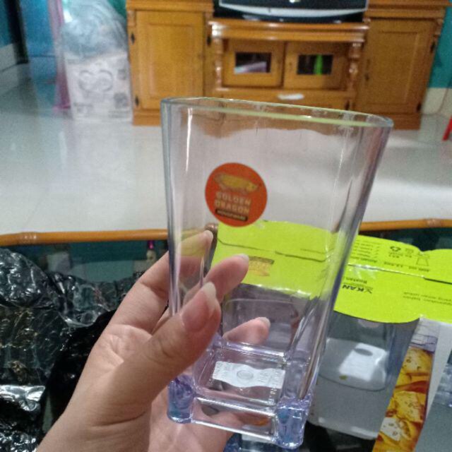 Gelas Plastik bening Golden dragon 851 isi 6 pcs