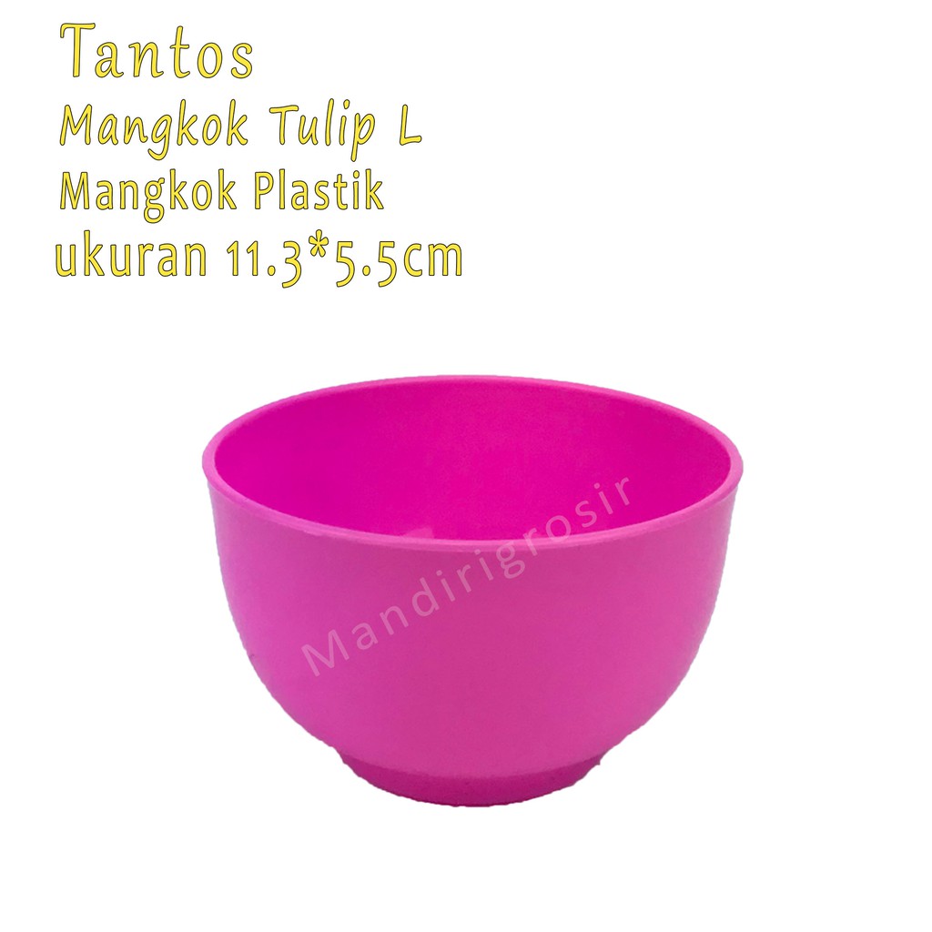 Mangkok plastik * Mangkok Tulip L * Pink *5163