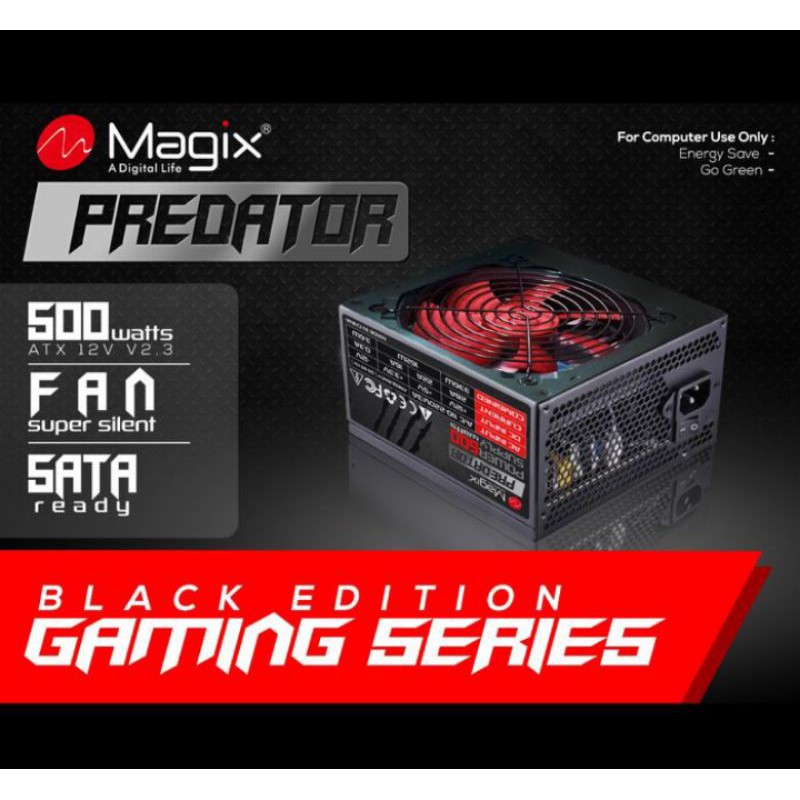 PSU 500watt Magix Predator for Gaming