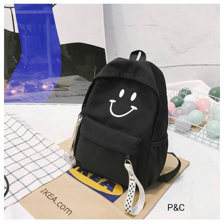 TAS RANSEL SMILE TAS BACKPACK WANITA