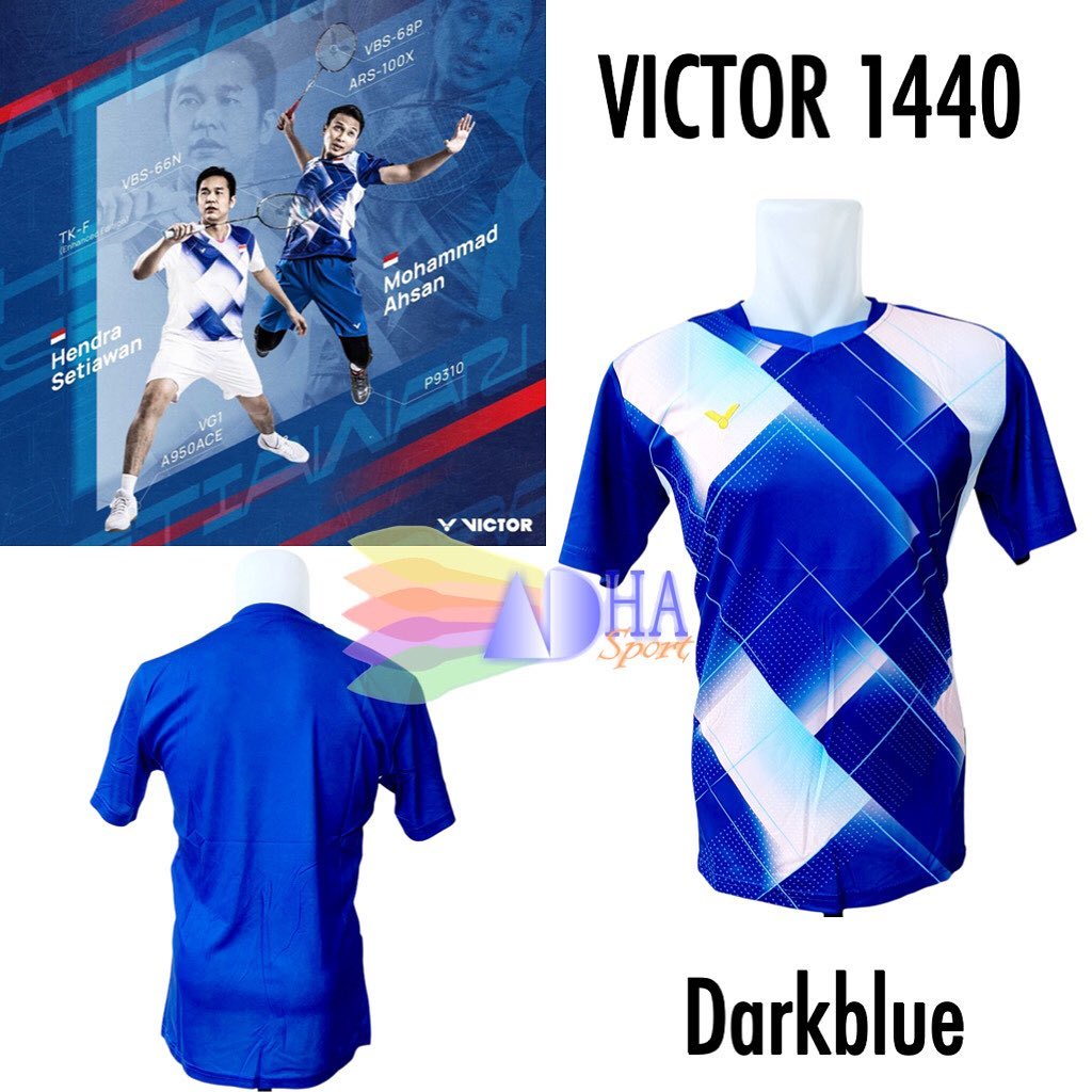 Kaos Badminton V 1440 Darkblue Bulutangkis Store Surabaya Adha Sport