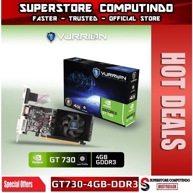 VGA NVIDIA VURRION GT 730 / GT730 LP 4GB DDR3 64-BIT