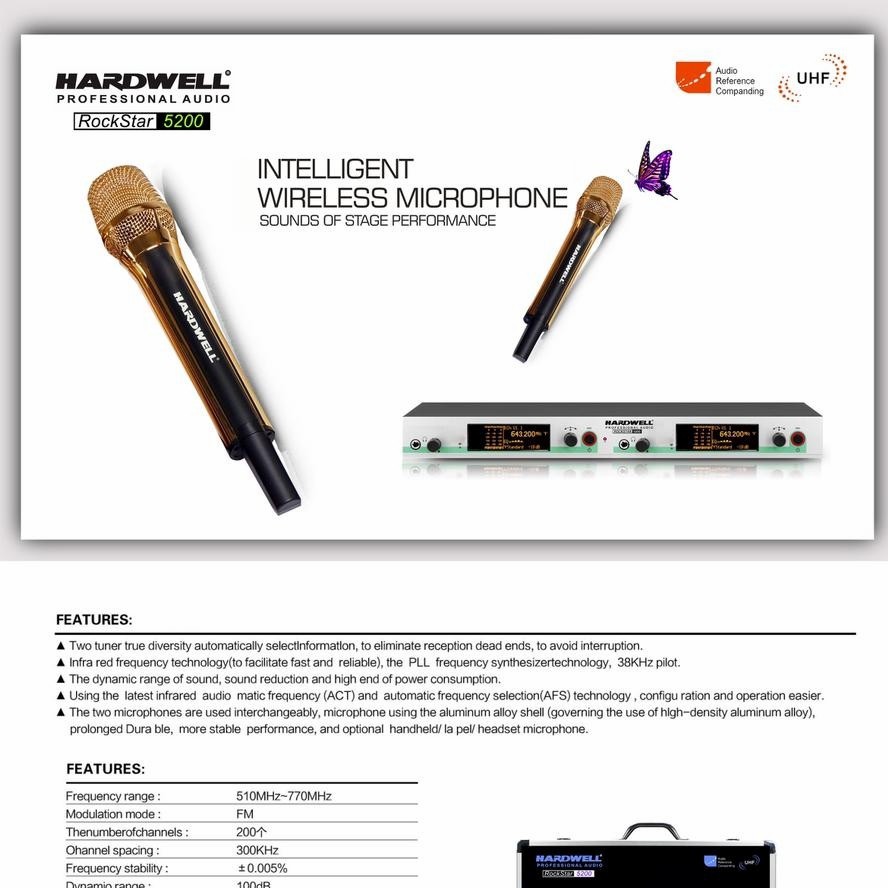 Mic wireless HARDWELL ROCKSTAR 5200 ORIGINAL GARANSI RESMI rockstar